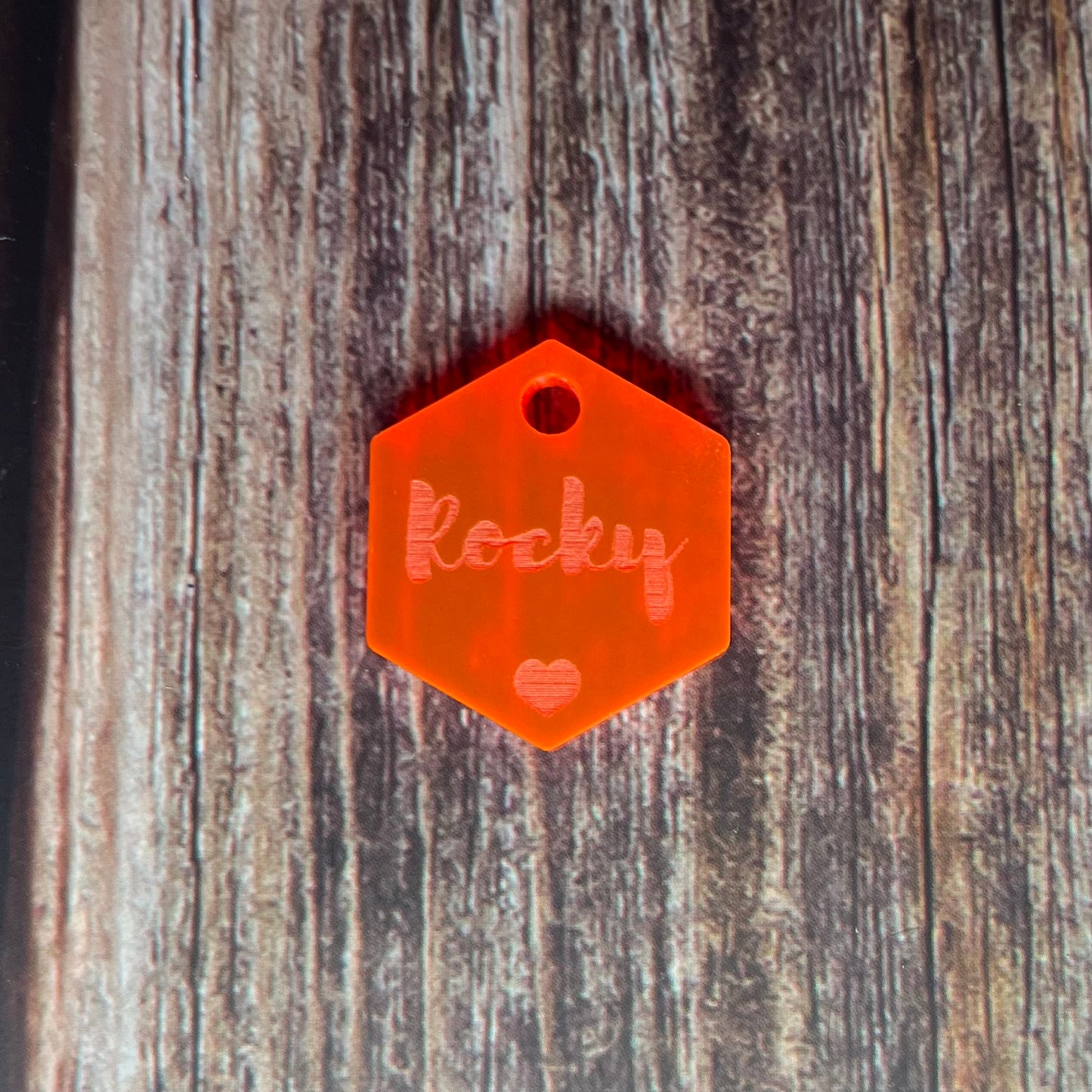 Hundemarke "Sechseck"