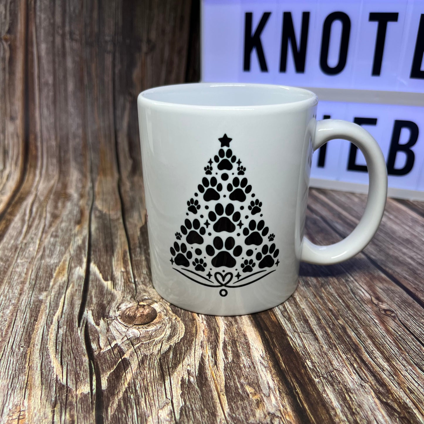 Weihnachtstasse - Pfoten-Weihnachtsbaum