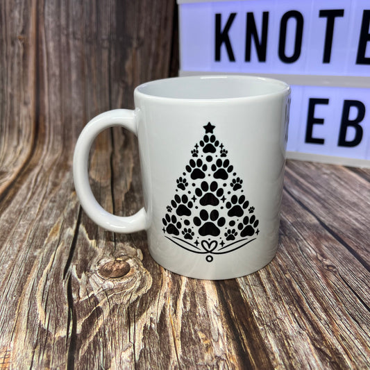 Weihnachtstasse - Pfoten-Weihnachtsbaum